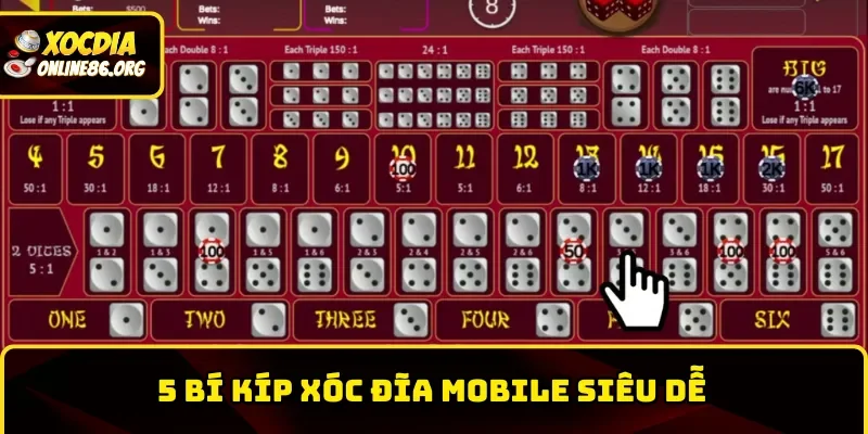5 bí kíp xóc đĩa mobile siêu dễ